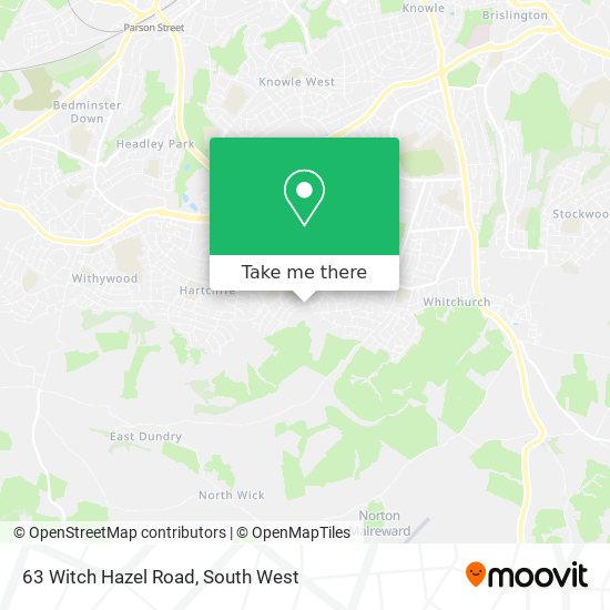 63 Witch Hazel Road map