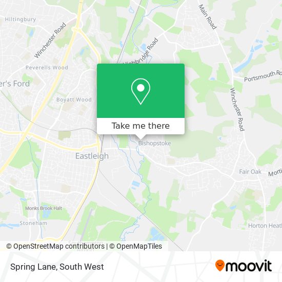 Spring Lane map