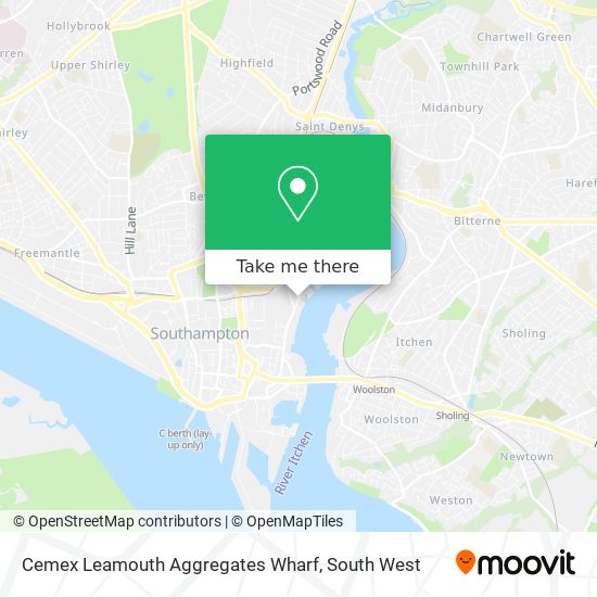 Cemex Leamouth Aggregates Wharf map