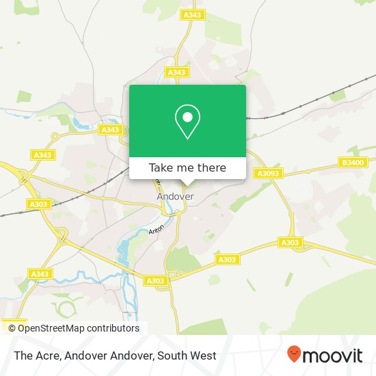 The Acre, Andover Andover map