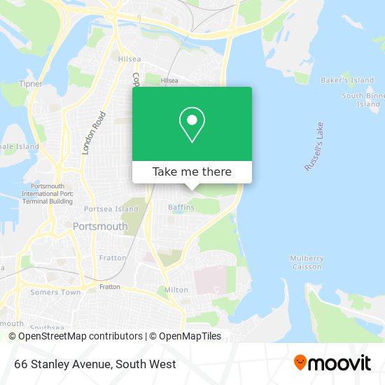 66 Stanley Avenue map