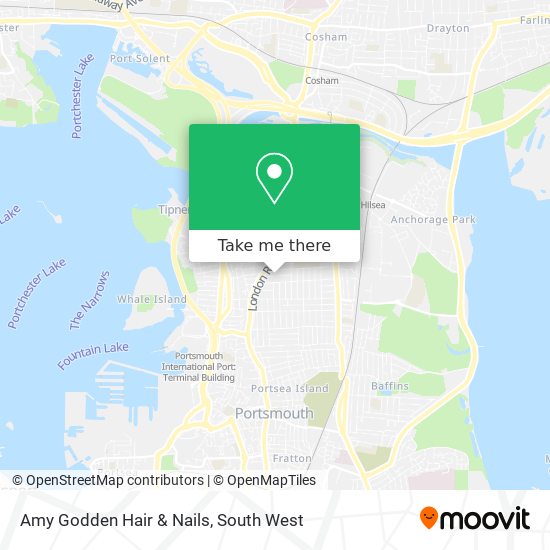 Amy Godden Hair & Nails map