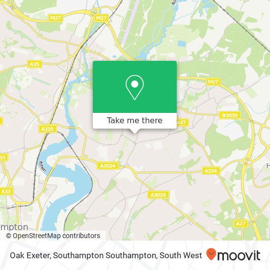 Oak Exeter, Southampton Southampton map