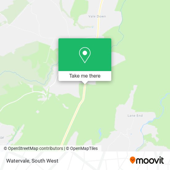 Watervale, A386 Lydford Okehampton EX20 4 map