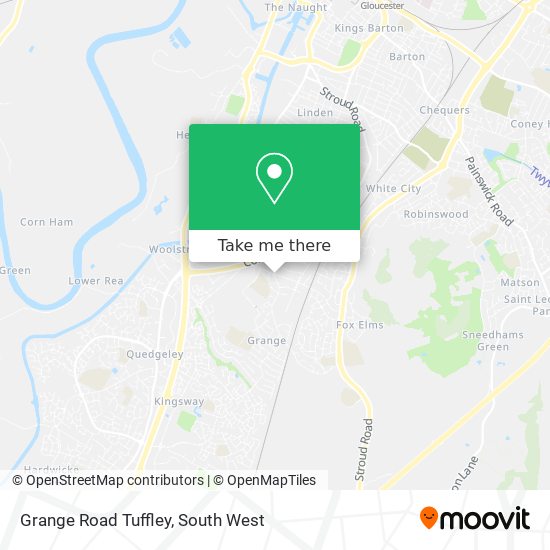 Grange Road Tuffley map