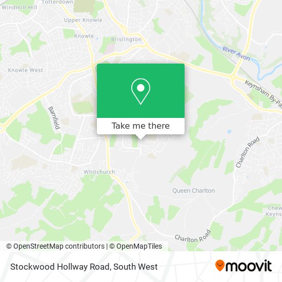 Stockwood Hollway Road map