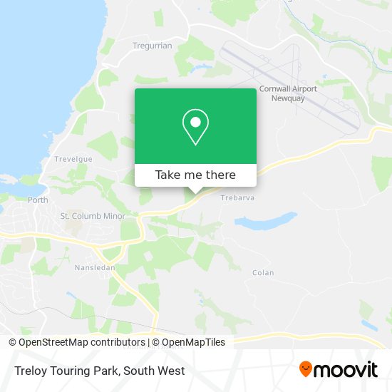 Treloy Touring Park map