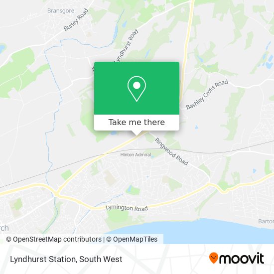 Lyndhurst Station map
