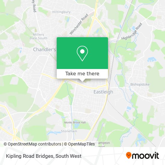 Kipling Road Bridges map