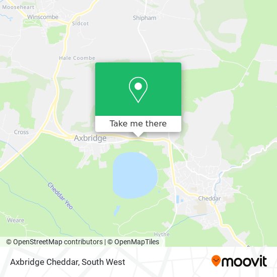 Axbridge Cheddar map