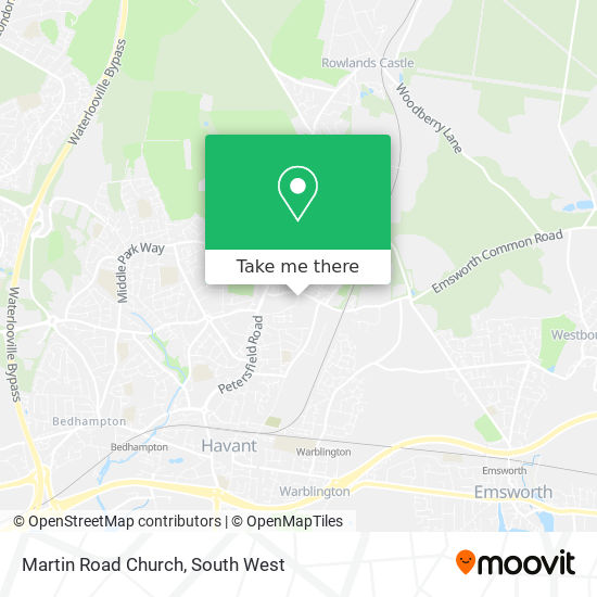 Martin Road Church map