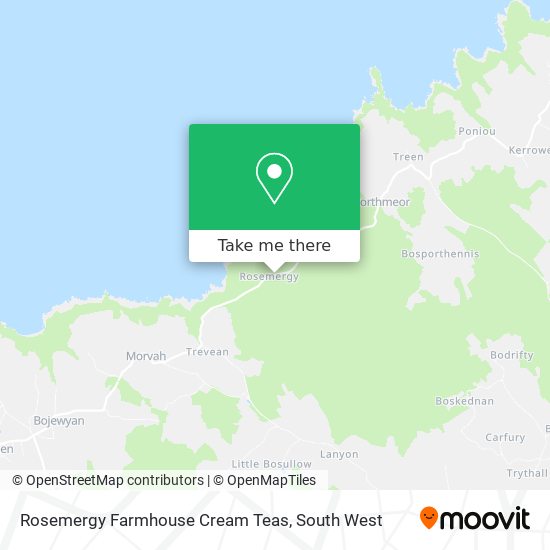 Rosemergy Farmhouse Cream Teas map