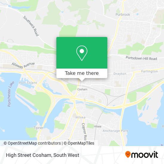 High Street Cosham map