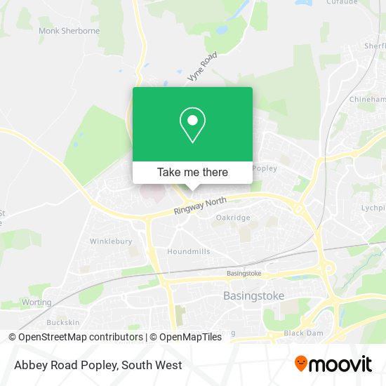 Abbey Road Popley map