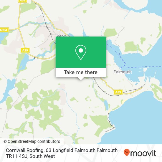 Cornwall Roofing, 63 Longfield Falmouth Falmouth TR11 4SJ map