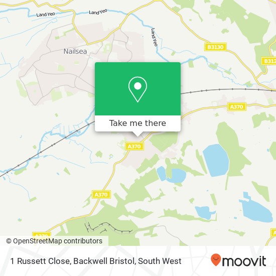 1 Russett Close, Backwell Bristol map