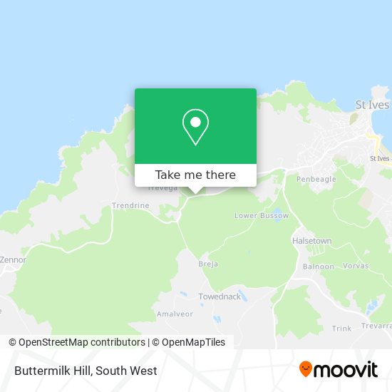 Buttermilk Hill map