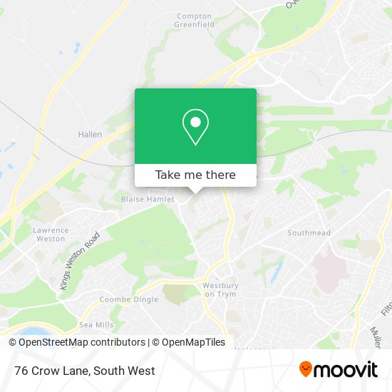 76 Crow Lane map