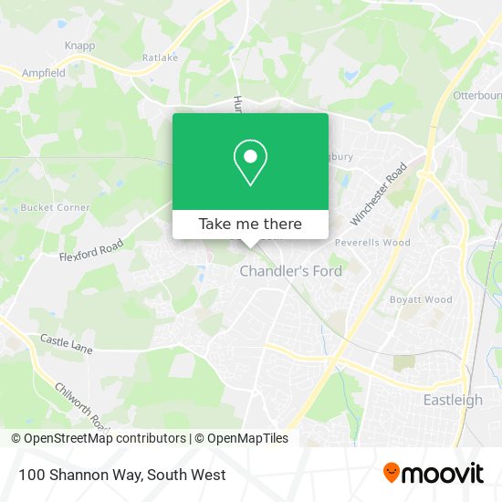 100 Shannon Way map