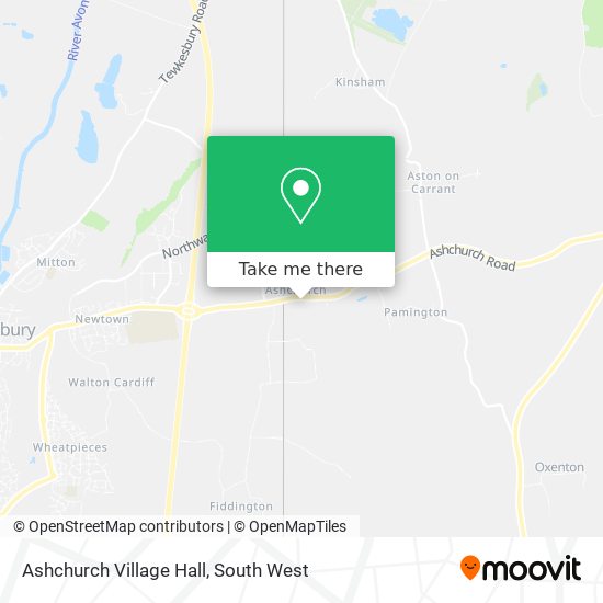 Ashchurch Village Hall map