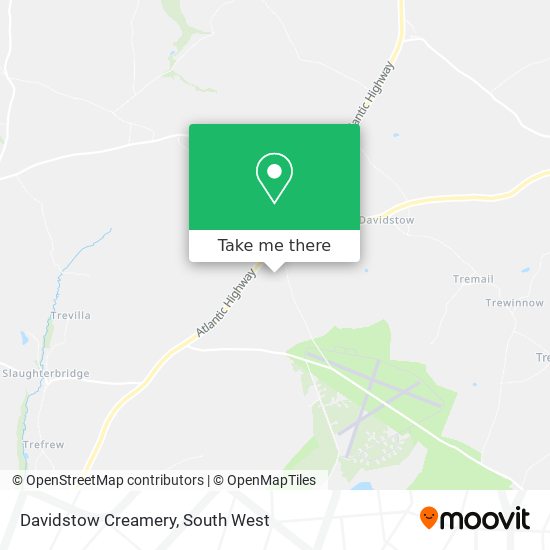 Davidstow Creamery map