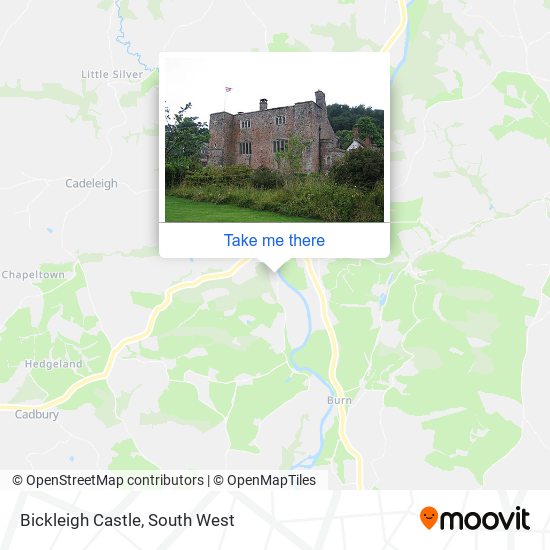 Bickleigh Castle map