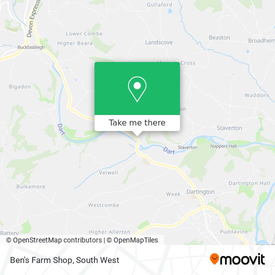 Ben's Farm Shop map