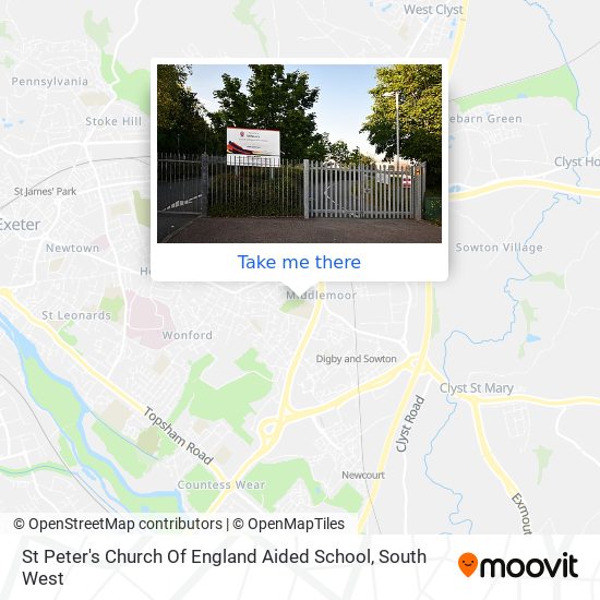 St Peter's Church Of England Aided School map