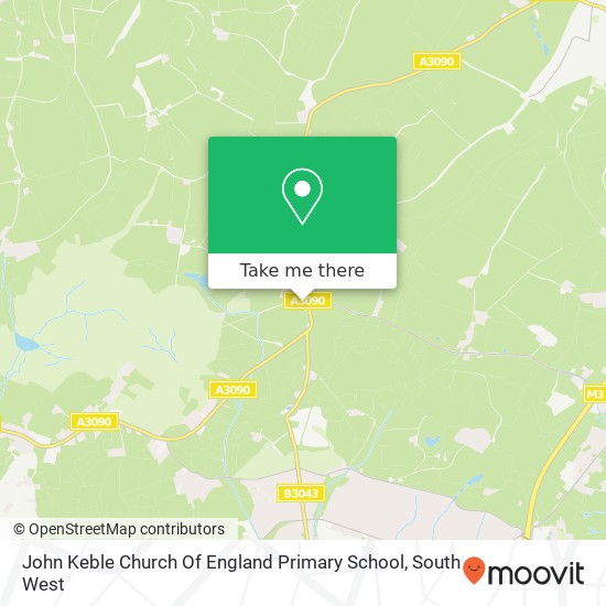 John Keble Church Of England Primary School map