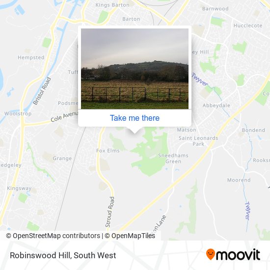 Robinswood Hill map