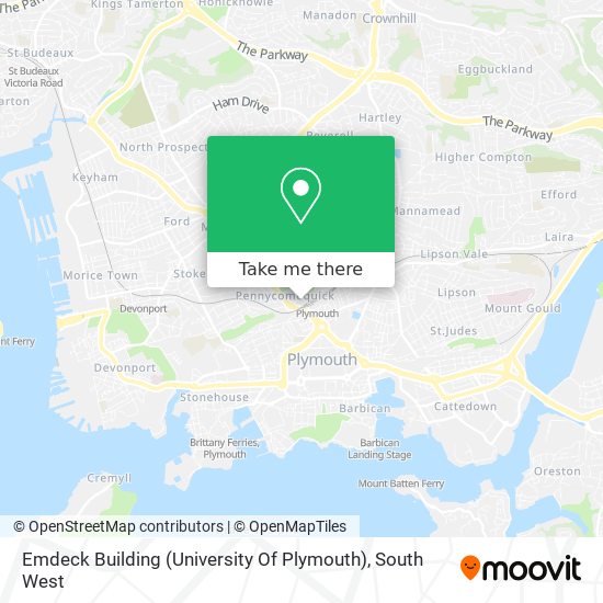 Emdeck Building (University Of Plymouth) map