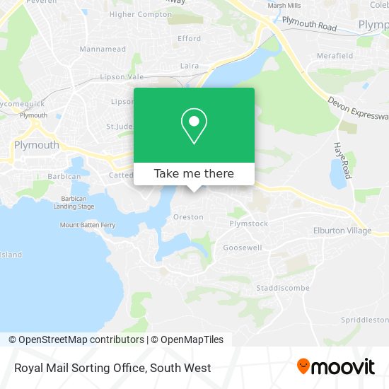 Royal Mail Sorting Office map