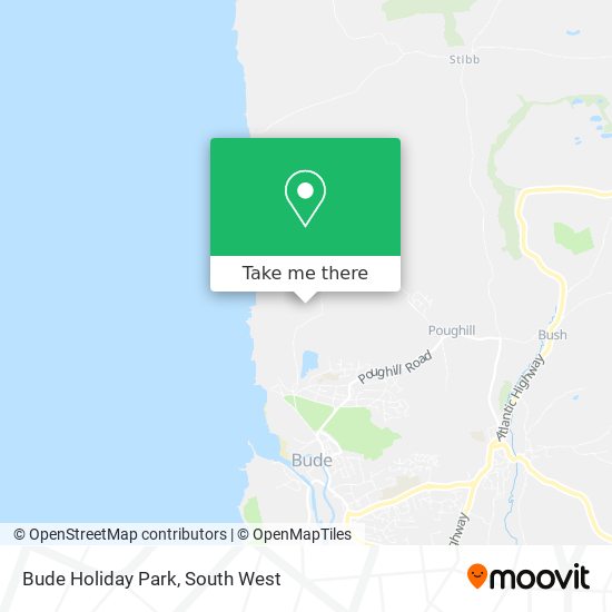Bude Holiday Park map