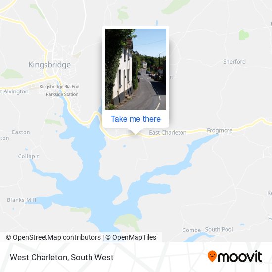 West Charleton map