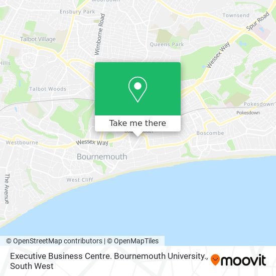 Executive Business Centre. Bournemouth University. map