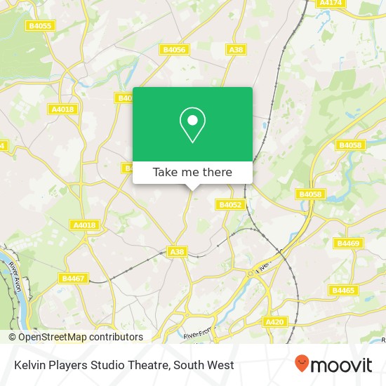 Kelvin Players Studio Theatre map