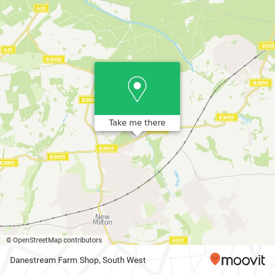 Danestream Farm Shop map