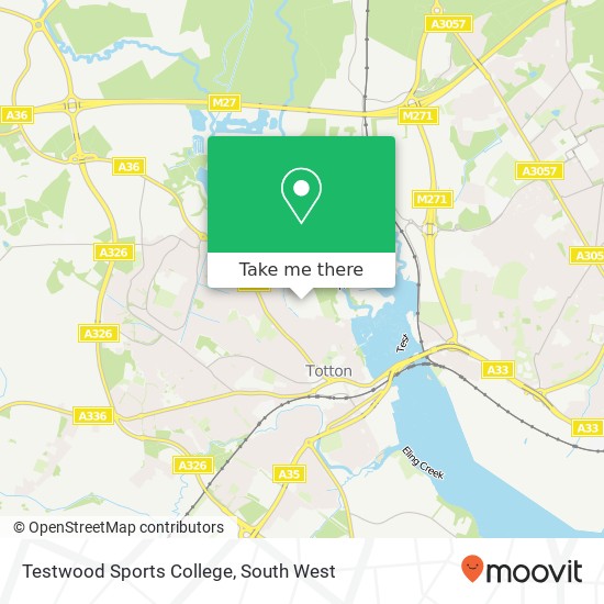 Testwood Sports College map
