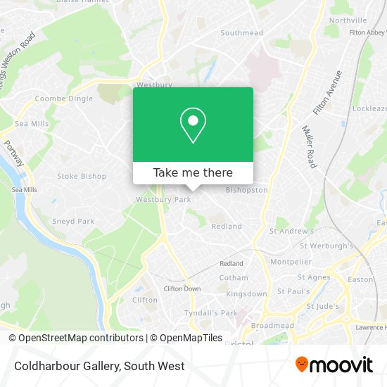 Coldharbour Gallery map
