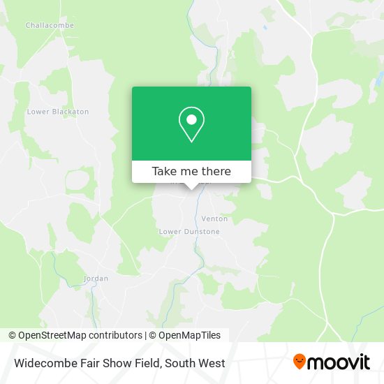 Widecombe Fair Show Field map