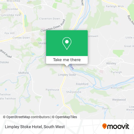 Limpley Stoke Hotel map