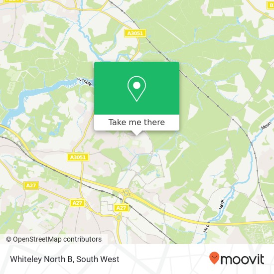 Whiteley North B map