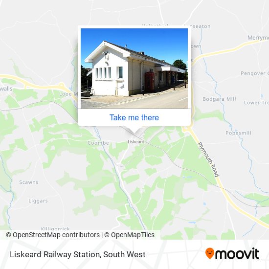 Liskeard Railway Station map