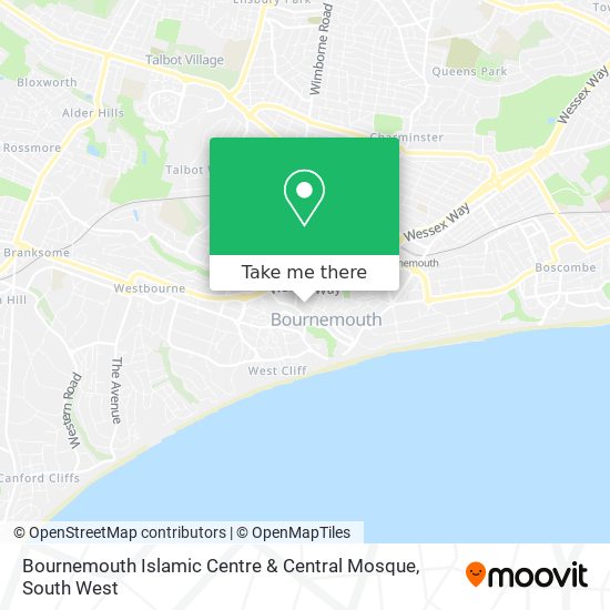 Bournemouth Islamic Centre & Central Mosque map