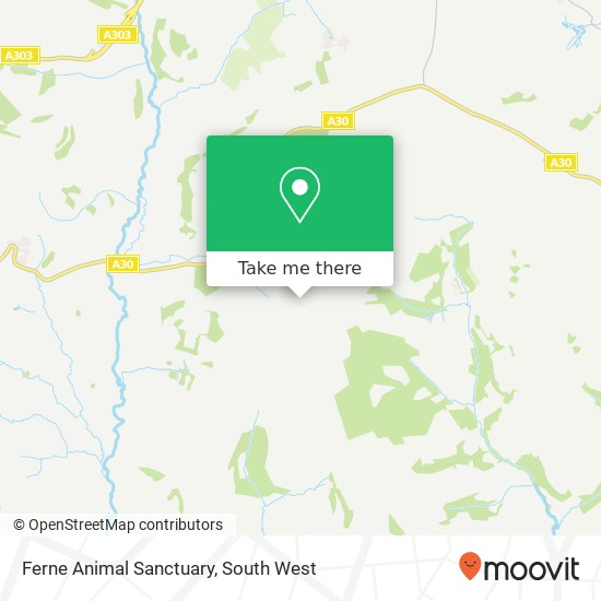 How to get to Ferne Animal Sanctuary in South Somerset by Bus or Train?