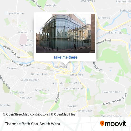 Thermae Bath Spa map