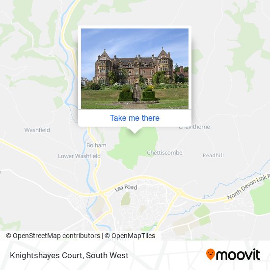 Knightshayes Court map