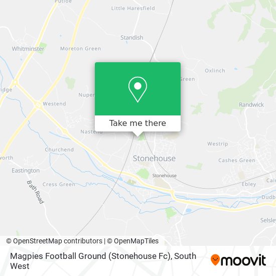 Magpies Football Ground (Stonehouse Fc) map