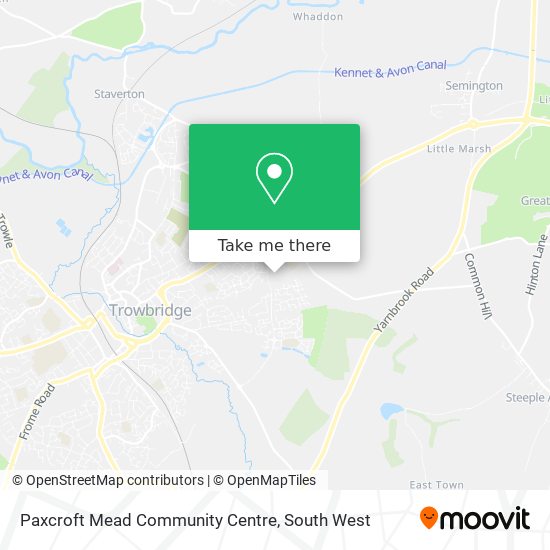 Paxcroft Mead Community Centre map