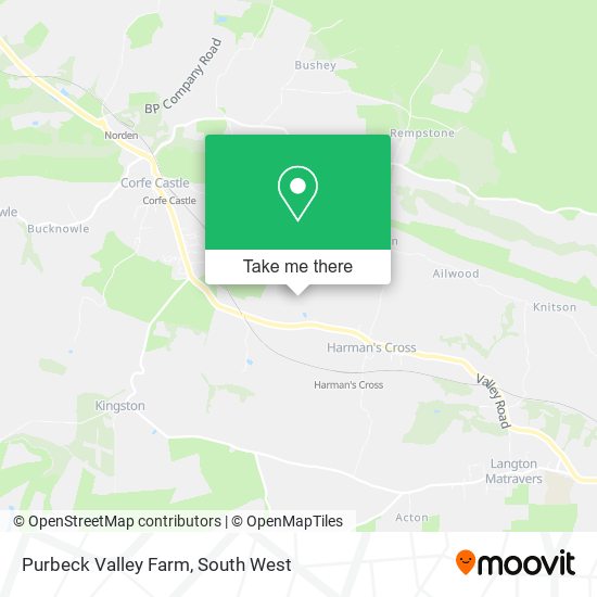 Purbeck Valley Farm map